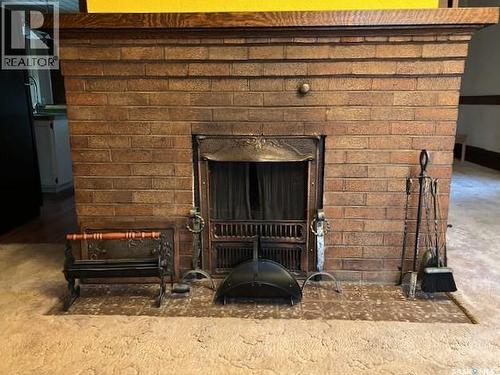 430 Ominica Street W, Moose Jaw, SK - Indoor With Fireplace