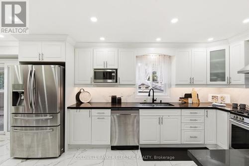 86 Rollo Drive, Ajax (South East), ON - Indoor Photo Showing Kitchen With Stainless Steel Kitchen With Double Sink With Upgraded Kitchen