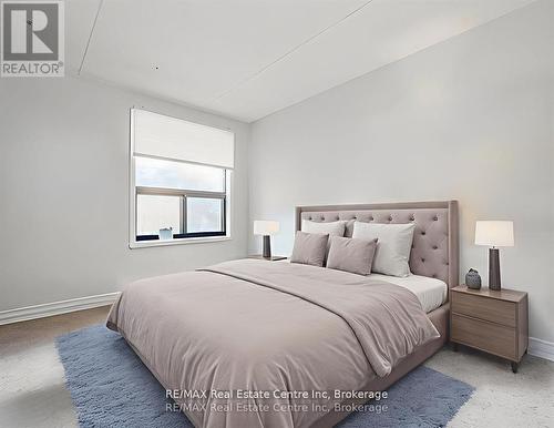 2nd Bedroom - Virtually Staged - 310 - 65 Silvercreek Parkway N, Guelph (Junction/Onward Willow), ON - Indoor Photo Showing Bedroom