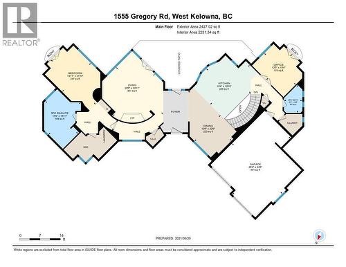 Floor Plan Main - 1555 Gregory Road, West Kelowna, BC - Other