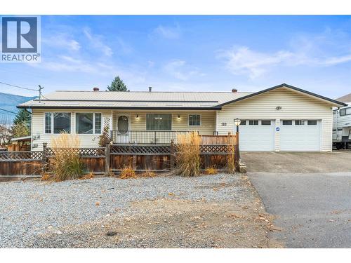 110 West Enderby Road, Enderby, BC - Outdoor With Deck Patio Veranda
