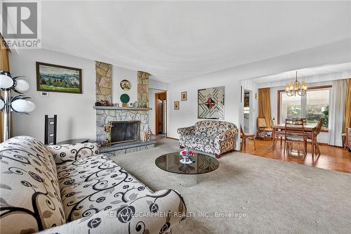 5 Third Road E, Hamilton, ON - Indoor Photo Showing Living Room With Fireplace