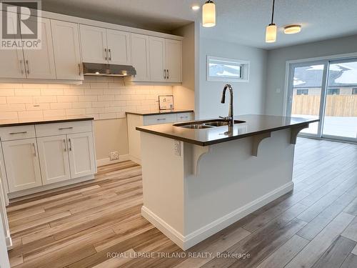 110 Styles Drive, St. Thomas, ON - Indoor Photo Showing Kitchen With Double Sink