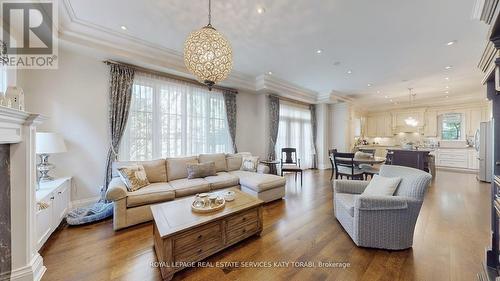 1 Carluke Crescent, Toronto, ON - Indoor Photo Showing Living Room With Fireplace