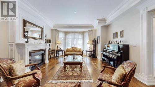 1 Carluke Crescent, Toronto, ON - Indoor Photo Showing Living Room With Fireplace