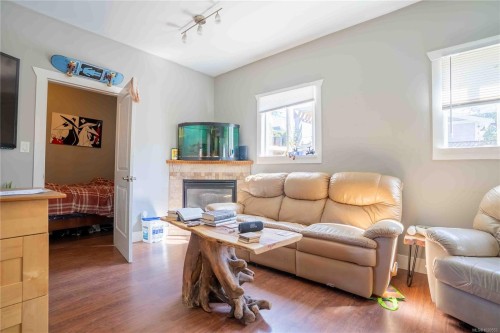 2329 Dowler Pl, Victoria, BC - Indoor Photo Showing Living Room With Fireplace