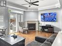 66 Fall Fair Way, Hamilton, ON  - Indoor Photo Showing Living Room With Fireplace 