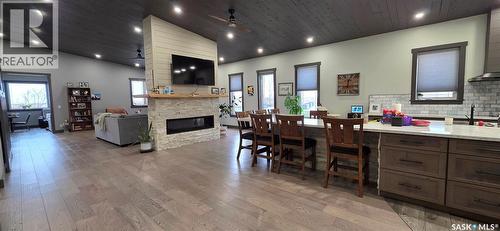 Cote Acreage, Benson Rm No. 35, SK - Indoor With Fireplace