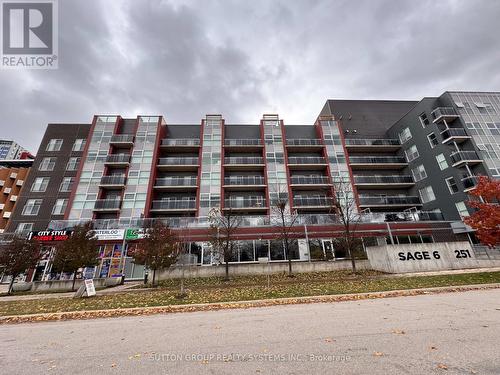 517 - 251 Helmlock Street, Waterloo, ON - Outdoor With Balcony With Facade