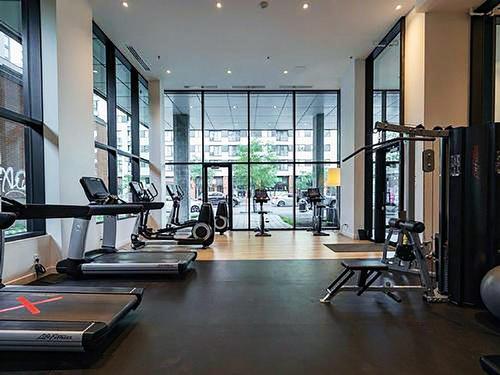 Salle d'exercice - 306-1165 Rue Wellington, Montréal (Le Sud-Ouest), QC - Indoor Photo Showing Gym Room