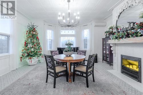 71 Corporal Jamie Murphy Drive, Conception Harbour, NL - Indoor Photo Showing Dining Room With Fireplace