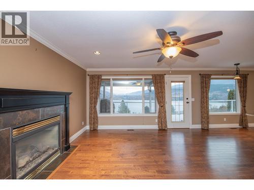 7903 Lakeview Drive, Coldstream, BC - Indoor Photo Showing Living Room With Fireplace