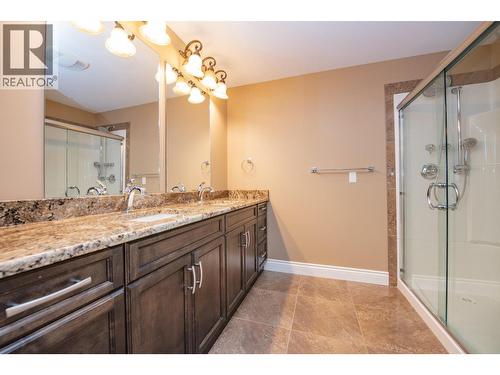 Master Ensuite - 7903 Lakeview Drive, Coldstream, BC - Indoor Photo Showing Bathroom