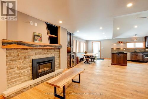 10771 Melrose Drive, Middlesex Centre, ON - Indoor Photo Showing Living Room With Fireplace