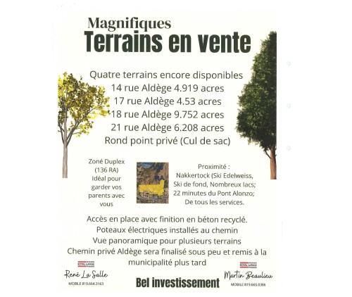 Autre - 14 Rue Aldège, Val-Des-Monts, QC 
