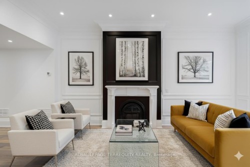 5 Aberdeen Avenue, Toronto, ON - Indoor Photo Showing Living Room With Fireplace