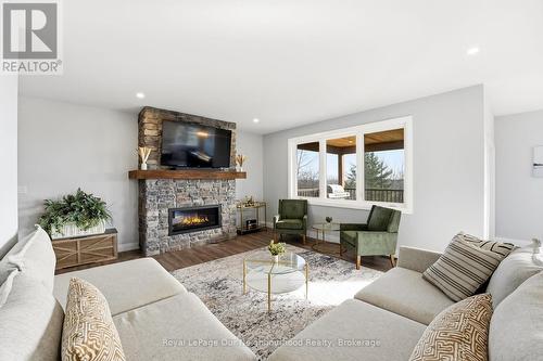 14321 County Road 2, Cramahe, ON - Indoor Photo Showing Living Room With Fireplace