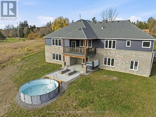 14321 County Road 2, Cramahe, ON - Outdoor With Above Ground Pool With Deck Patio Veranda