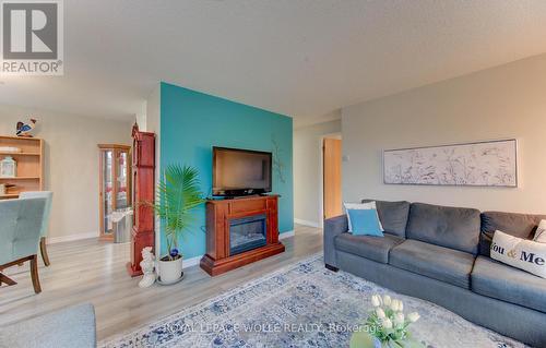 303 - 20 Ellen Street E, Kitchener, ON - Indoor Photo Showing Living Room With Fireplace