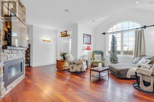 23 Oak Lake Road, Stirling-Rawdon (Stirling Ward), ON - Indoor Photo Showing Living Room With Fireplace