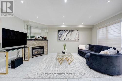 111 Letty Avenue, Brampton, ON - Indoor Photo Showing Living Room With Fireplace