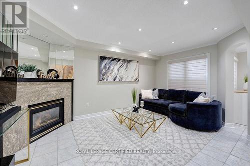 111 Letty Avenue, Brampton, ON - Indoor Photo Showing Living Room With Fireplace