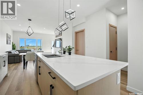 167 1509 Richardson Road, Saskatoon, SK - Indoor Photo Showing Kitchen With Double Sink With Upgraded Kitchen