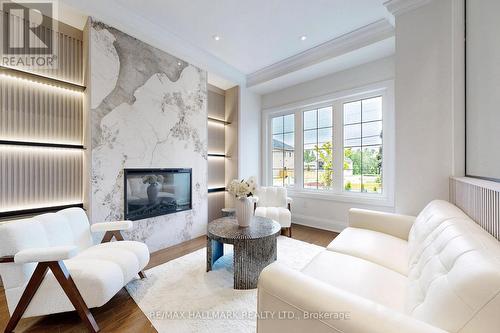 51A Puccini Drive, Richmond Hill, ON - Indoor Photo Showing Living Room With Fireplace