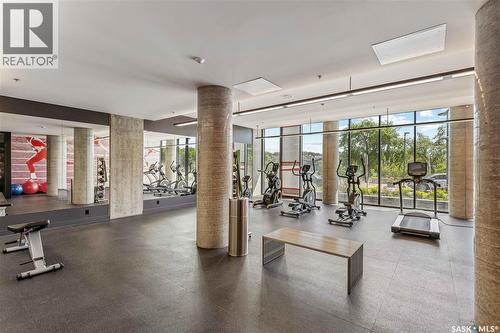 205 490 2Nd Avenue S, Saskatoon, SK - Indoor Photo Showing Gym Room