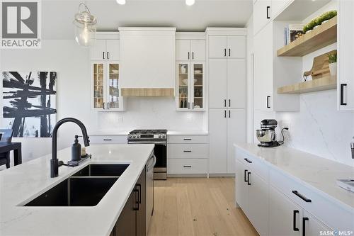 100 Greenbryre Crescent N, Corman Park Rm No. 344, SK - Indoor Photo Showing Kitchen With Double Sink With Upgraded Kitchen