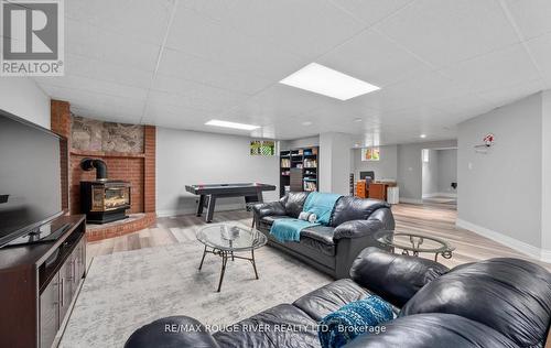 10 Kresia Lane, Clarington, ON - Indoor Photo Showing Living Room With Fireplace
