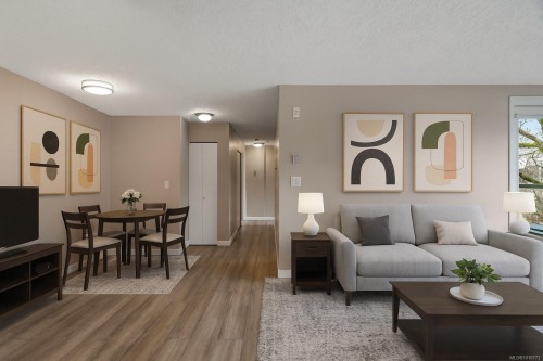 209-3460 Quadra St, Victoria, BC - Indoor Photo Showing Living Room