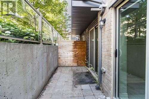 Rear Patio - 107 - 7 Applewood Lane, Toronto, ON - Outdoor With Exterior