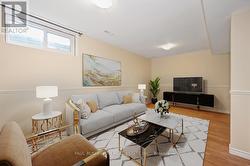 Virtually Staged-Basement Rec Room - 