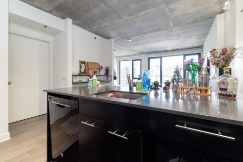 Cuisine - 907-1414 Rue Chomedey, Montréal (Ville-Marie), QC - Indoor Photo Showing Kitchen