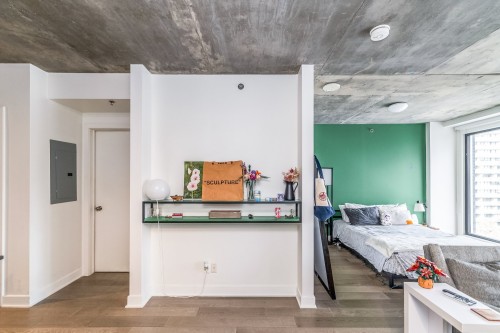 Hall d'entrée/Vestibule - 907-1414 Rue Chomedey, Montréal (Ville-Marie), QC - Indoor Photo Showing Bedroom