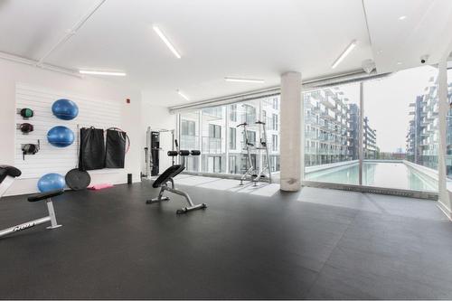 Exercise room - 428A-1400 Rue Ottawa, Montréal (Le Sud-Ouest), QC - Indoor Photo Showing Gym Room
