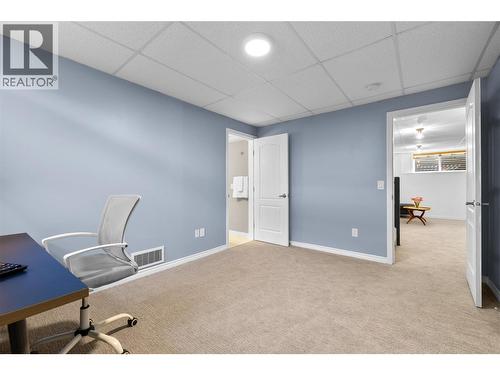 Third bedroom - basement level - 1474 Rose Meadow Drive, West Kelowna, BC - Indoor Photo Showing Office