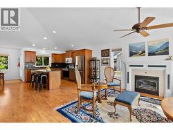 Open concept living and dining space. - 