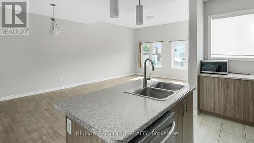 28 Mclaughlin Street, Welland, ON - Indoor Photo Showing Kitchen With Double Sink