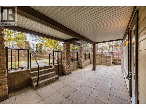 Large covered patio off of living room - 3843 Brown Road Unit# 2101, West Kelowna, BC - Outdoor With Deck Patio Veranda With Exterior
