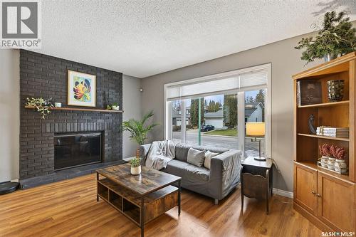 3289 Grey Owl Crescent, Prince Albert, SK - Indoor Photo Showing Living Room With Fireplace