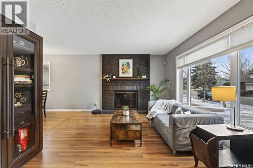 3289 Grey Owl Crescent, Prince Albert, SK - Indoor Photo Showing Living Room With Fireplace
