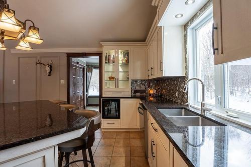 Kitchen - 320 11E Rang, Wickham, QC - Indoor Photo Showing Kitchen With Double Sink