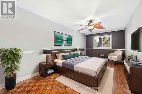 Virtually Enhanced Primary Bedroom Decor - 54 - 227 Ridgepark Private, Ottawa, ON - Indoor Photo Showing Bedroom