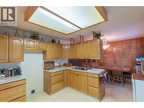 2619 Lakeshore Road, Vernon, BC - Indoor Photo Showing Kitchen With Double Sink