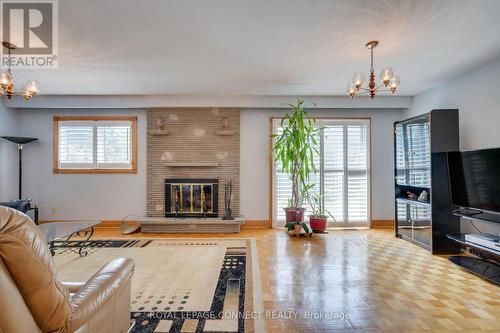 17 Altair Avenue, Toronto, ON - Indoor Photo Showing Living Room With Fireplace
