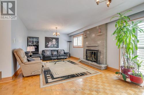 17 Altair Avenue, Toronto, ON - Indoor Photo Showing Living Room With Fireplace