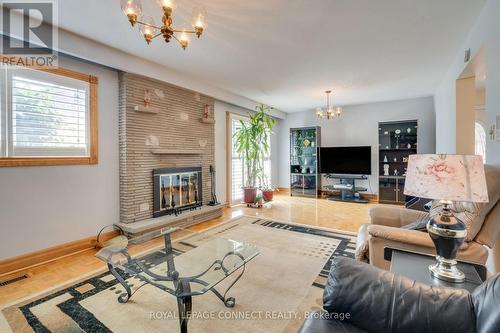 17 Altair Avenue, Toronto, ON - Indoor Photo Showing Living Room With Fireplace