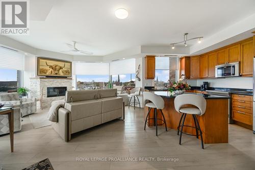 1004 - 15 St Andrew Street, Brockville, ON - Indoor With Fireplace